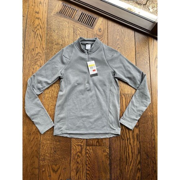 $95 Nike Element Repel Therma-FIT 1/2 Zip Gray Running Top Men Sz S FB8564-084 - Picture 1 of 7